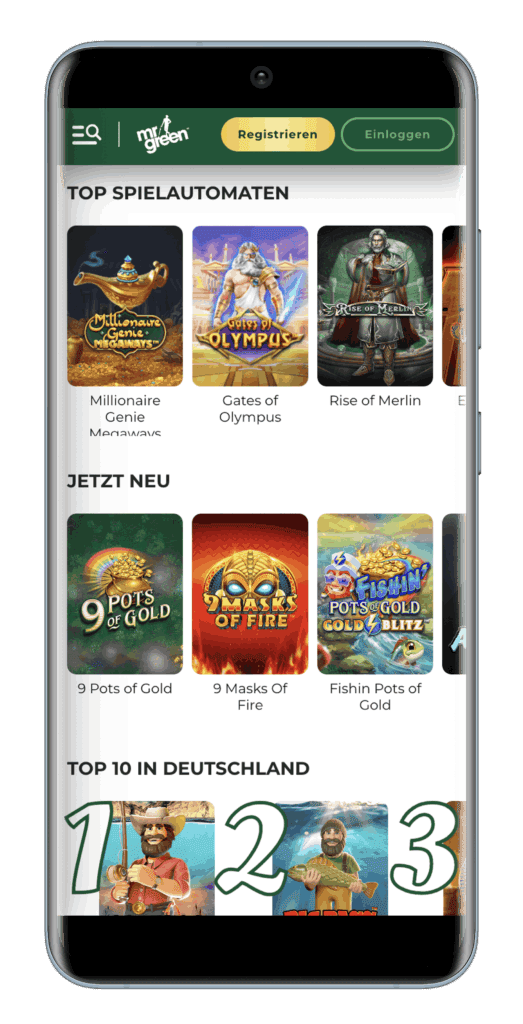 mr green online casino app