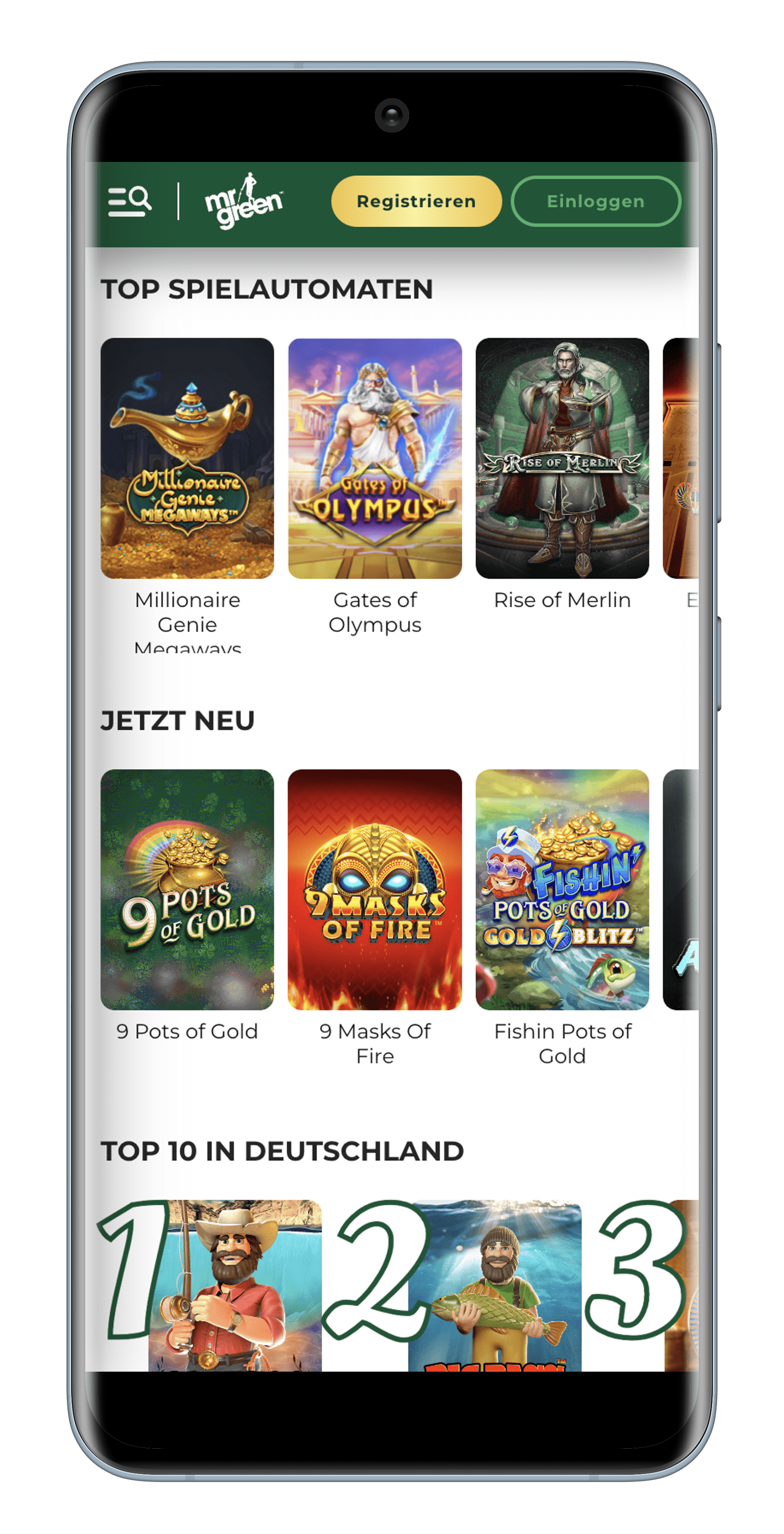 mr green online casino app